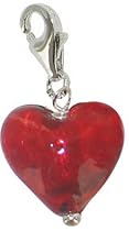 Chrysalis Charm Silver Red Heart Charm