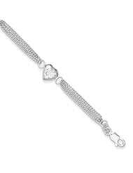 Sterling Silver Heart with Love Bracelet