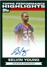Selvin Young autographed Football Card (Denver Broncos)