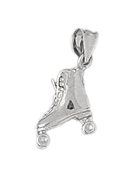 CleverSilvers Sterling Silver Pendant Roller Blade