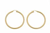 9ct Yellow Gold UER 023Y Ladies Hoop Earrings