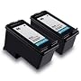 HP 96 C8767WN Compatible Remanufactured C9348FN#140 Combo Pack - 2 Black Ink Cartridges