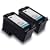 HP 96 C8767WN Compatible Remanufactured C9348FN#140 Combo Pack - 2 Black Ink Cartridges