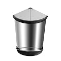 Premier Housewares 12 Litre Stainless Steel Corner Bin
