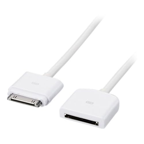 ELECOM iPhone4/4S/3GS/3G/iPad/ｉPod 対応 DOCK延長ケーブル 1m ホワイト MPA-ED10WH