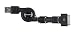 Qmadix 3-in-1 USB Retractable Charging/Sync Cable - Black