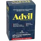 Advil, 2 Tablets per Pack, 50 Packs per Box