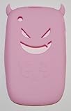 Soft Devil Case for BlackBerry Curve 8520 / 8530 / 9300 - Light Pink