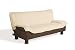 Urban Lounge Seattle Convertible Sofa, Khaki Microsuede