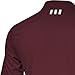 adidas Golf Men's Puremotion Solid Jersey Polo, Light Maroon/White, Medium
