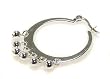 Sterling Silver Hoop Earrings (Rodium Plated)