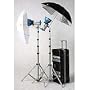 JTL DL-720 Basic Verslight Light Kit, with Two E-360 360 watt Second Monolights, Stands, Umbrellas & Case with Wheels, #92721