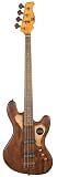 AXL Badwater Dual Pickup Bass, Antique Brown Finish