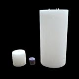 Large & Tall Pillar Candle - White, 8x24, Unscented, Hand Poured