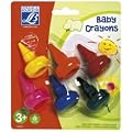 Lefranc et Bourgeois Blister de 6 Mini Crayon Plastique Ergonomique pour La Main de L'enfant Color&Co