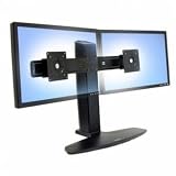 Ergotron Neo-Flex Dual LCD Lift Stand - Stand for 2 LCD displays - black - screen size: up to 22 - mounting interface: 100 x 100 mm, 75 x 75 mm