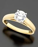 14k Gold Certified Round-Cut Diamond Solitaire Ring (1 ct. t.w.)