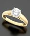 14k Gold Certified Round-Cut Diamond Solitaire Ring (1 ct. t.w.)