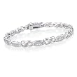 Sterling Silver 1.00 Carat Diamond Bracelet - 7.2