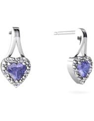 Genuine Tanzanite 14kt White Gold Earrings