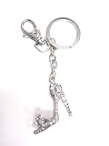 Clear Crystal High Heel Keychain