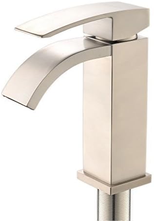 Vesla Best Modern Art Design Single Handle Stainless Steel Brushed Nickel Widespread Vessel Sink Bathroom Faucet,Commercial Polished Brass Bathroom Faucets