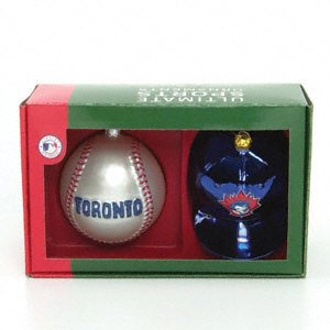 Toronto Blue Jays Double Ornament Set