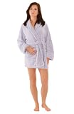 Women's 14 oz Water Absorbent Fleece Short Bathrobe