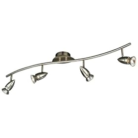 Bright 54944/17/15 Bullet 4 Bar Spotlight - Brushed Chrome