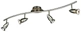 Bright 54944/17/15 Bullet 4 Bar Spotlight - Brushed Chrome