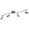 Bright 54944/17/15 Bullet 4 Bar Spotlight - Brushed Chrome