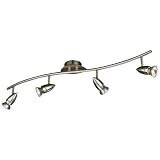 Bright 54944/17/15 Bullet 4 Bar Spotlight - Brushed Chromeby Philips