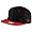 Black/scarlet