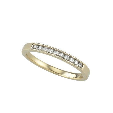14K Yellow Gold Diamond Wedding/Anniversary Band - 0.14 Ct.