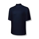 Adidas 2008 Men's ClimaCool Short Sleeve Golf Mock T-Shirt - Navy - 468167