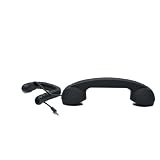 Native Union Moshi Moshi Retro POP Handset for iPhone, iPad, iPod, and Android Phones - Soft Touch - Black