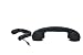 Native Union Moshi Moshi Retro POP Handset for iPhone, iPad, iPod, and Android Phones - Soft Touch - Black