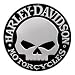 H-D Skull Tin Sign 99332-08V