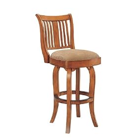 Oak Richardson Swivel Bar Stool One Pair 