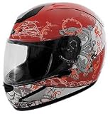 Cyber US-95 Full Face Knight Motorcycle Helmet Red Extra Small XS 645980