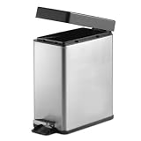 Stainless Steel Step Open Bath Trash Can - 5 Liter