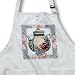 Victorian Flower Teapot On Blue Pink Floral Background - Waist Apron With Pockets