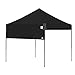 E-Z UP Recreational Half Wall, Fits Straight Leg 10' x 10' Canopy, Truss Clips and Storage Bag, Black