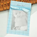 Cathy's Concepts Baby Vellum Photo Announcement Kit, Blue
