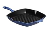 from Le Creuset Le Creuset Cast Iron Square Grillit, Graded Blue, 26 cm Model L2021-2630