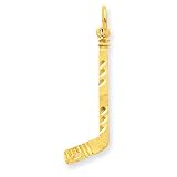 14k Hockey Stick Charm