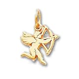 10k Cupid Pendant