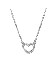 1/8 ct tw Platinum Diamond Heart Necklace