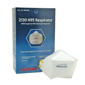 Gerson 2130 N95 Smart-mask Particle Respirator Mask - 20-Pack - Made in USA