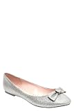 Torrid Plus Size Hello Kitty Halle Silver Glitter Bow Flat (Medium Width)